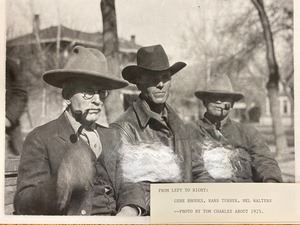 1925 photograph of Rhodes, Turner, and Walters 