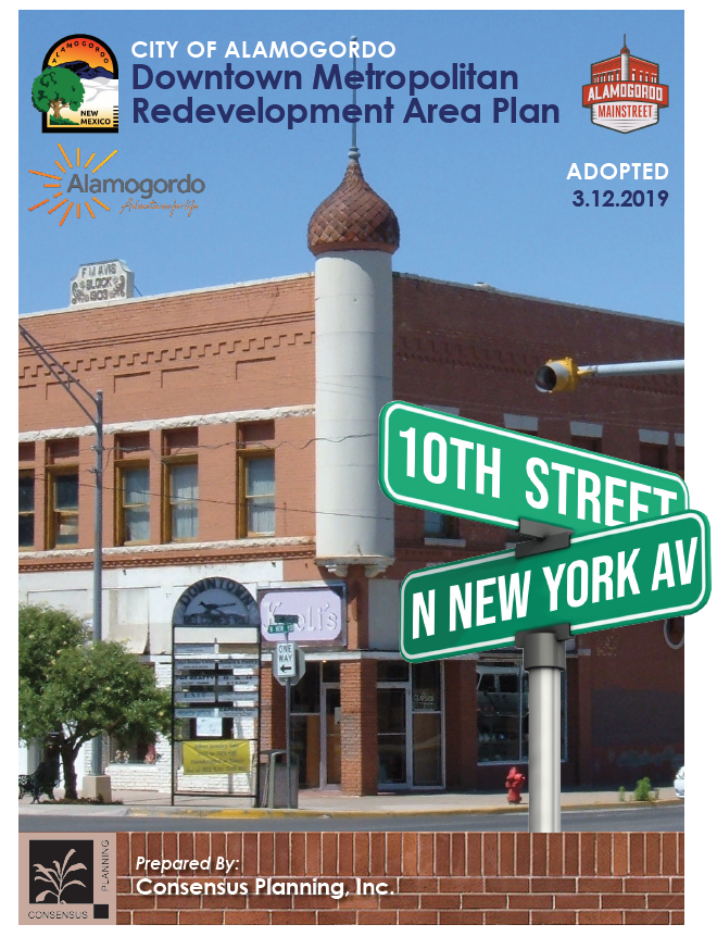 An old building on the corner of 10th Street and New York Avenue in Alamogordo