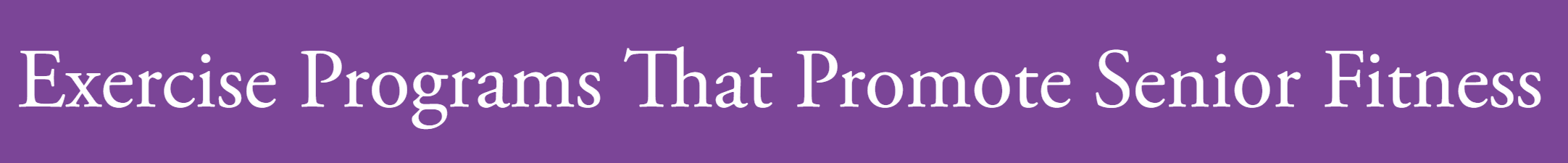 senior fitness graphic