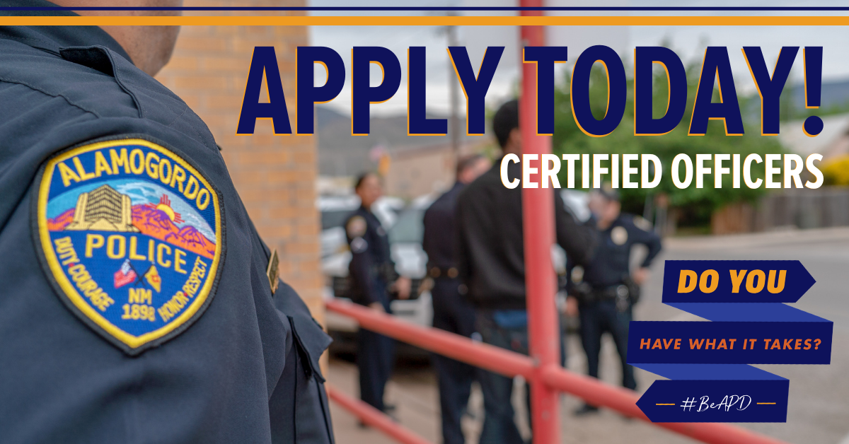 APD Apply Today! Certified Officers