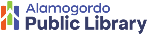 Alamogordo Public Library color logo on a transparent background.